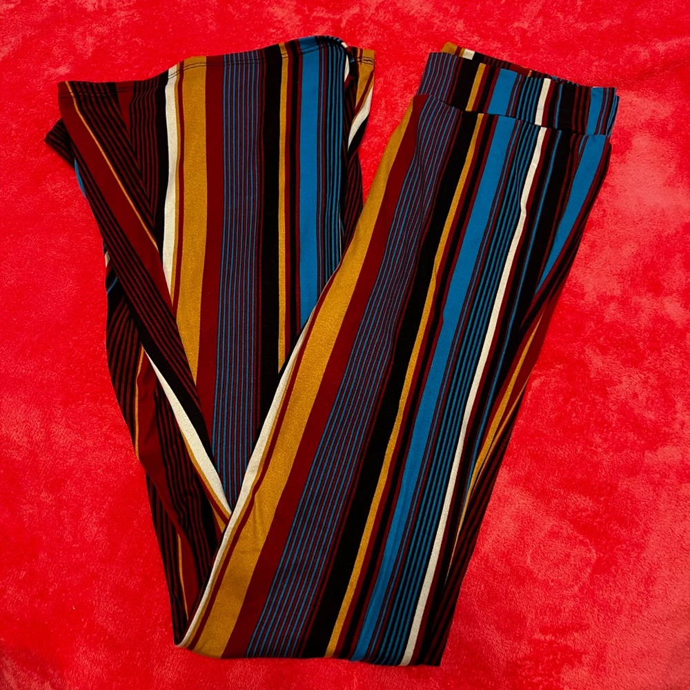 Western Striped Flare Leggings
